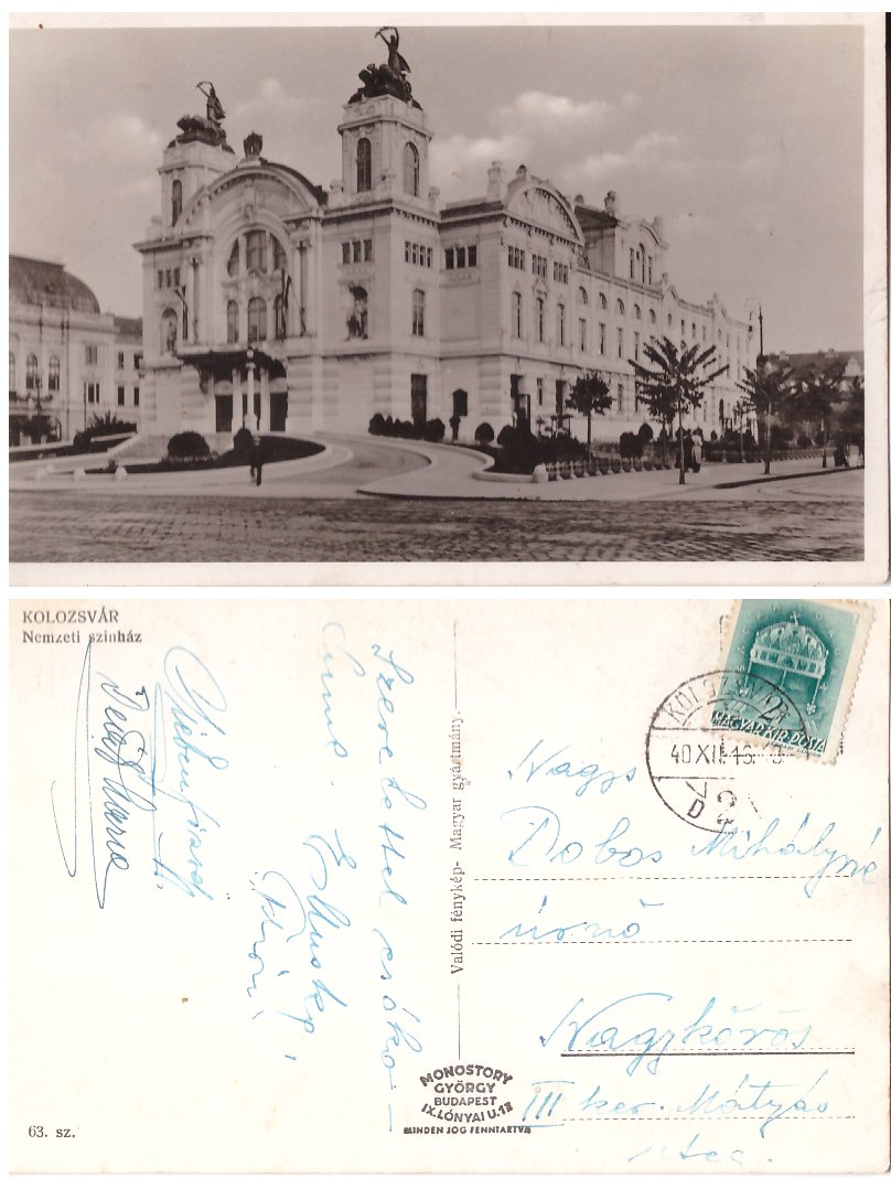 Cluj Napoca 1940 - Teatrul national